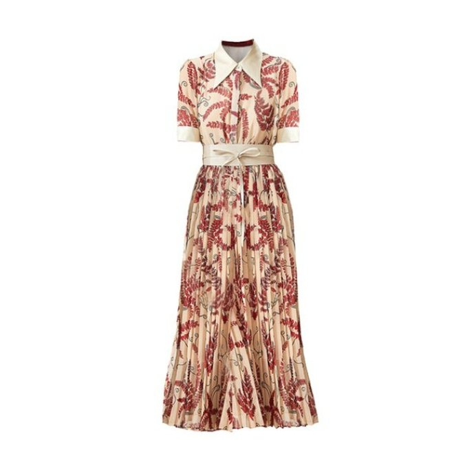 Vestido Vintage Moderno Rosa