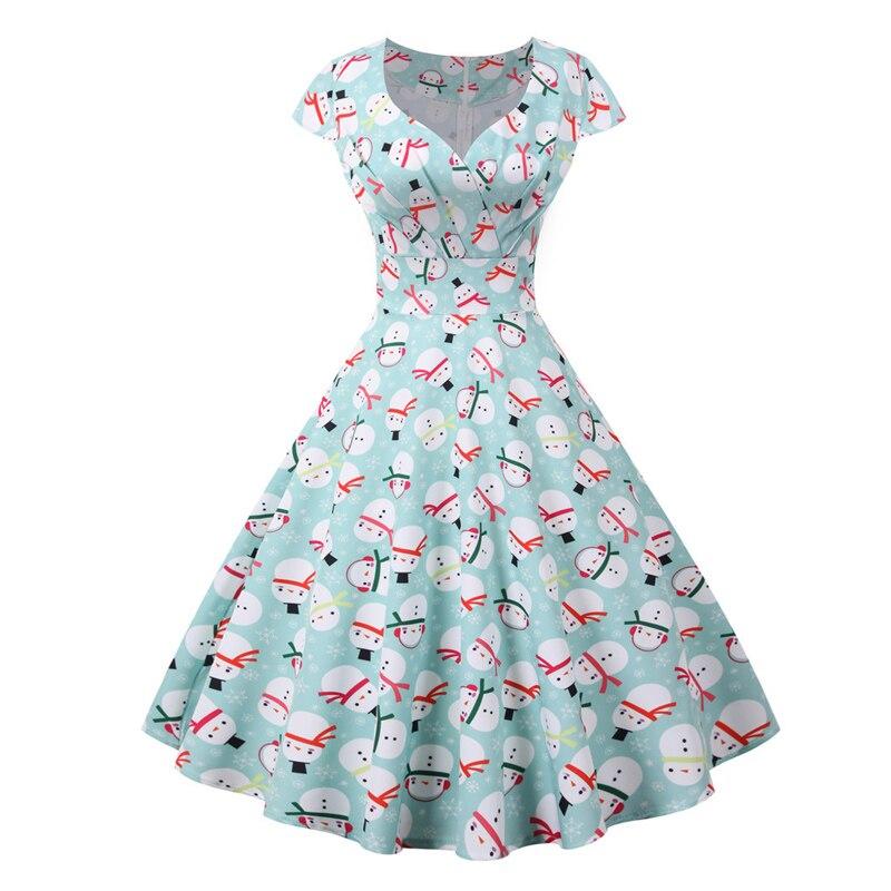 Vestido Vintage De Natal Plus Size Sky