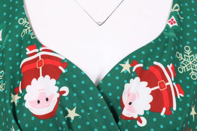 Vestido Verde Plus Size Natal Vintage