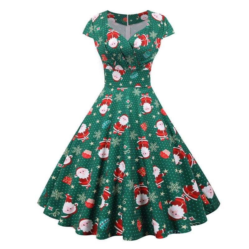 Vestido Verde Plus Size Natal Vintage
