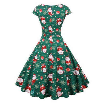 Vestido Verde Plus Size Natal Vintage
