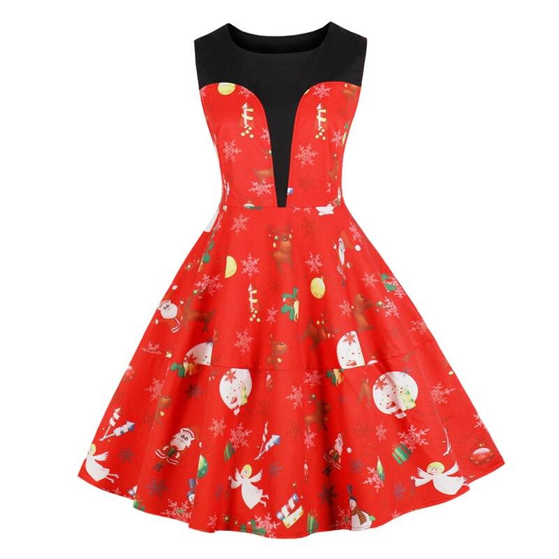Vestido Vintage Vermelho De Natal