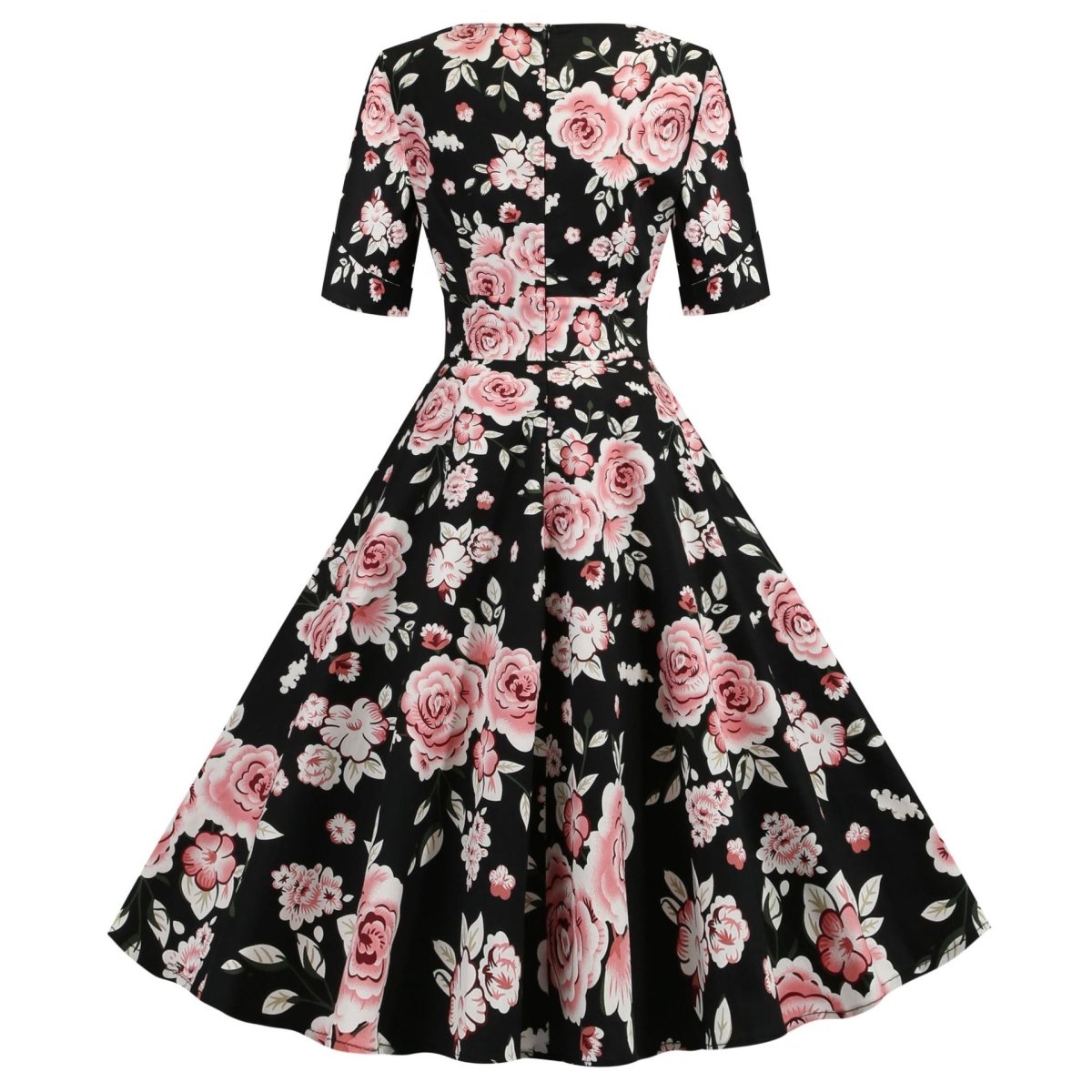 Vestido Vintage Rosas Negras