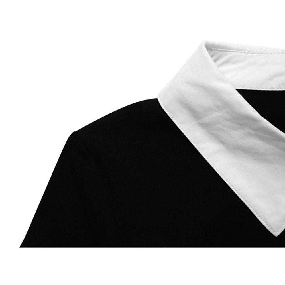 Vestido Vintage Preto Com Gola Branca