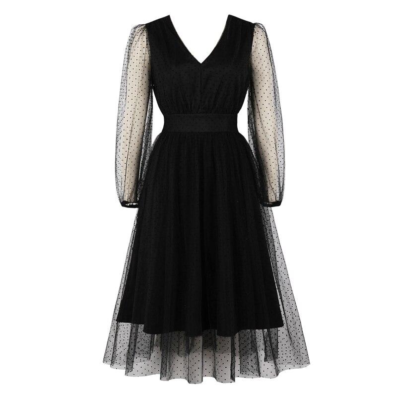 Vestido Vintage De Bolinhas Pretas