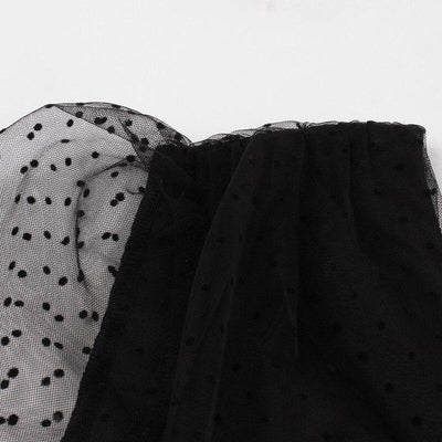 Vestido Vintage De Bolinhas Pretas
