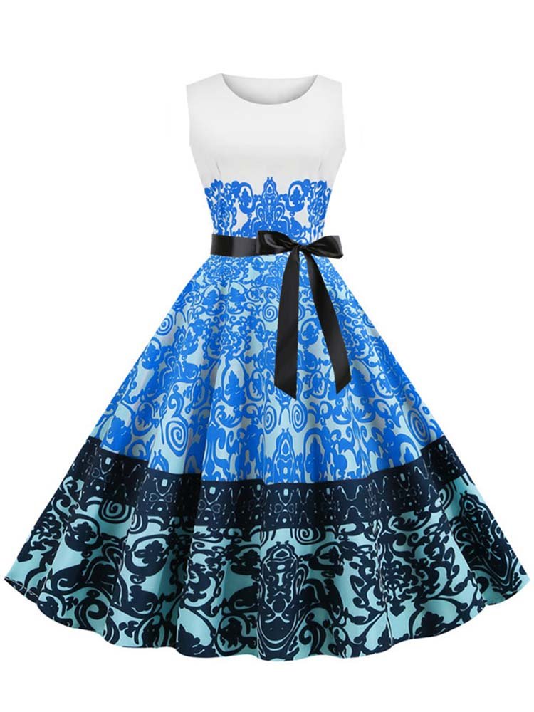 Vestido Vintage Azul