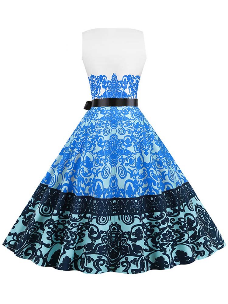 Vestido Vintage Azul