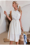 Vestido Vintage De Bolinhas