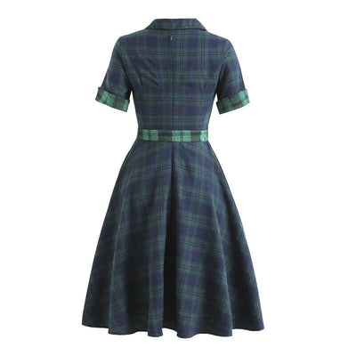 Vestido Vintage Pin Up Gola Empresarial