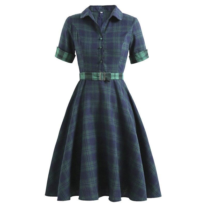 Vestido Vintage Pin Up Gola Empresarial