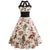 Vestido Vintage Pin-Up Floral