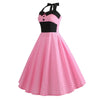 Vestido Vintage Pin-Up De Bolinhas Rosa