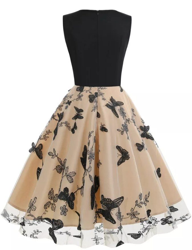 Vestido Vintage Pin Up Borboleta