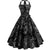 Vestido Preto E Branco Vintage Pin Up