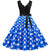 Pontos Brancos Pin-Up De Vestido Vintage