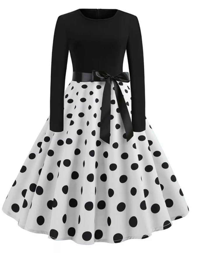 Pin Up Vestido Vintage Pontos Pretos