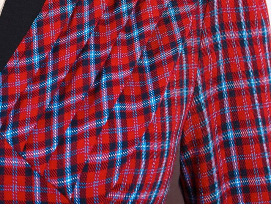 Robe Vintage Plaid Rouge