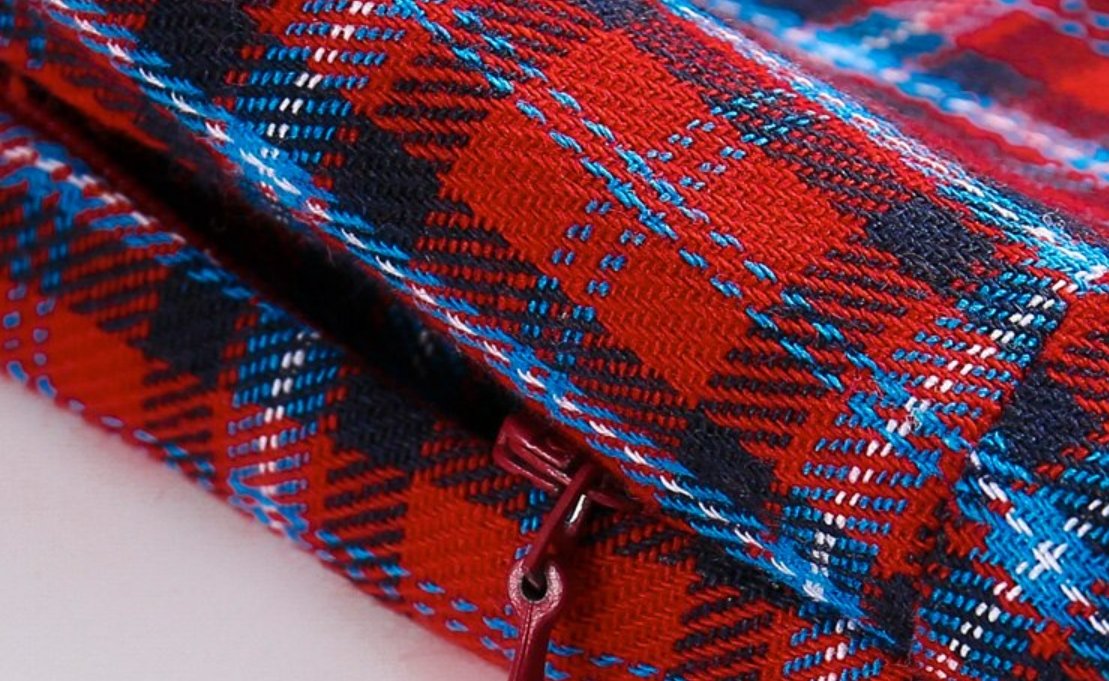 Robe Vintage Plaid Rouge