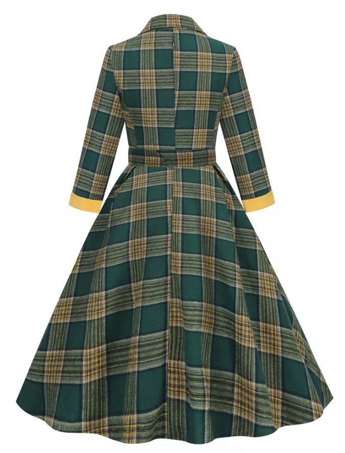 Vestido Vintage Plissado