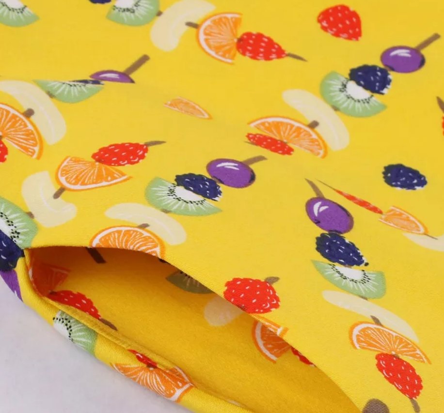 Vestido Vintage Com Bolsos Laterais