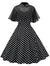 Vestido Vintage De Bolinhas Com Véu