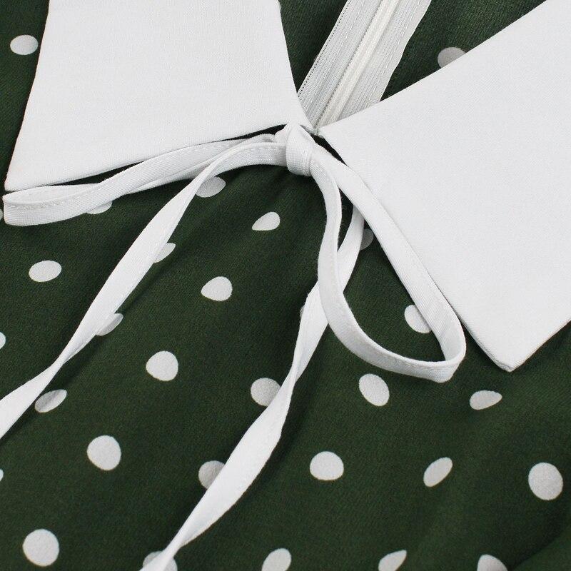 Vestido Vintage Verde De Bolinhas