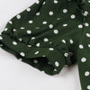 Vestido Vintage Verde De Bolinhas