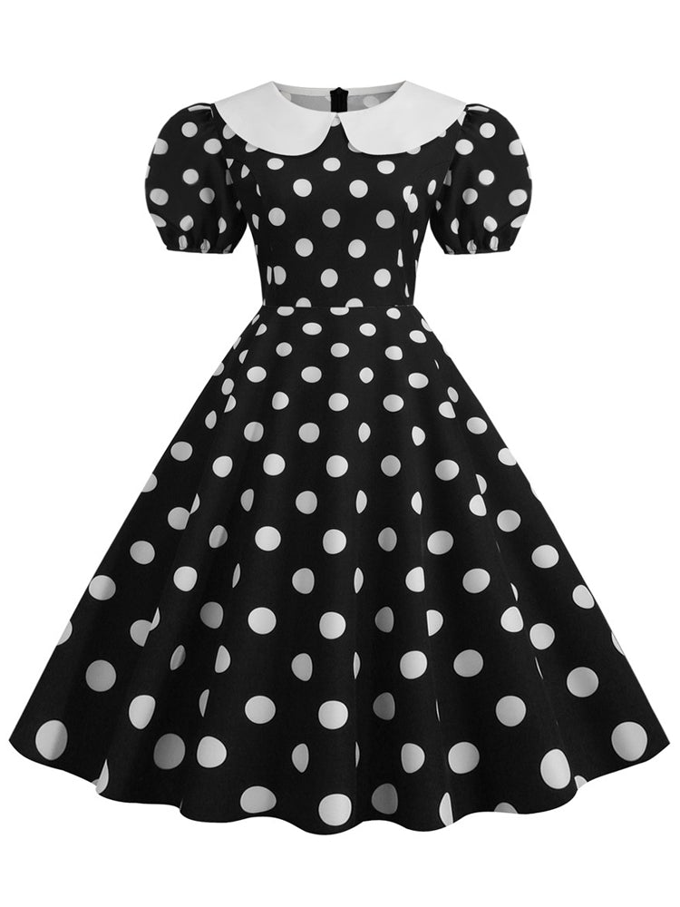 Vestido De Polca Vintage