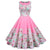 Vestido Vintage Princesa Rosa Flores