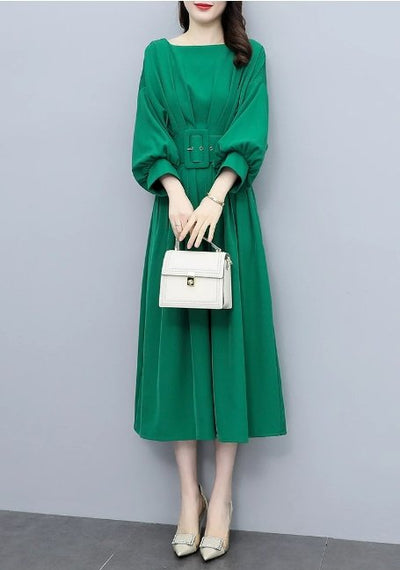 Vestido Vintage Verde De Qualidade