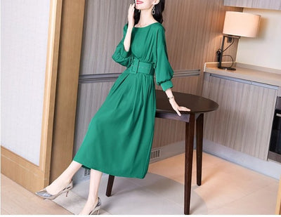 Vestido Vintage Verde De Qualidade