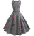 Vestido Vintage Listrado Preto E Branco