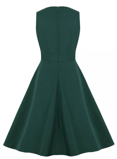 Vestido De Recepção Vintage Verde