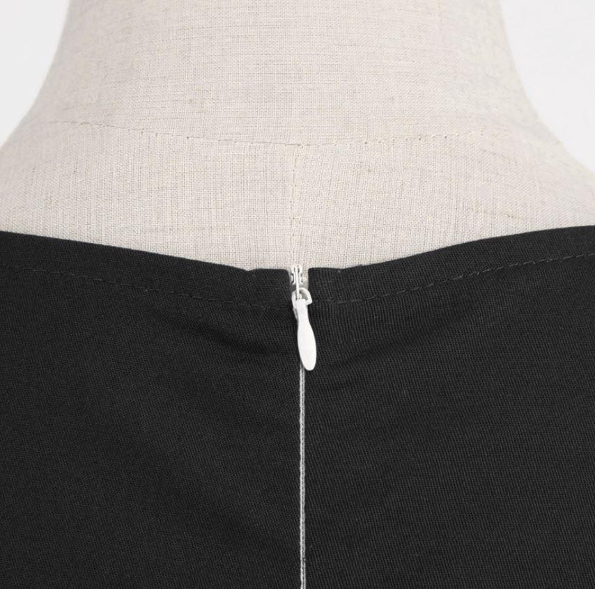 Vestido Preto Rockabilly Vintage Anos 50