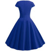 Vestido Vintage Romântico Azul