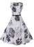 Vestido Vintage Romântico Branco Marinho