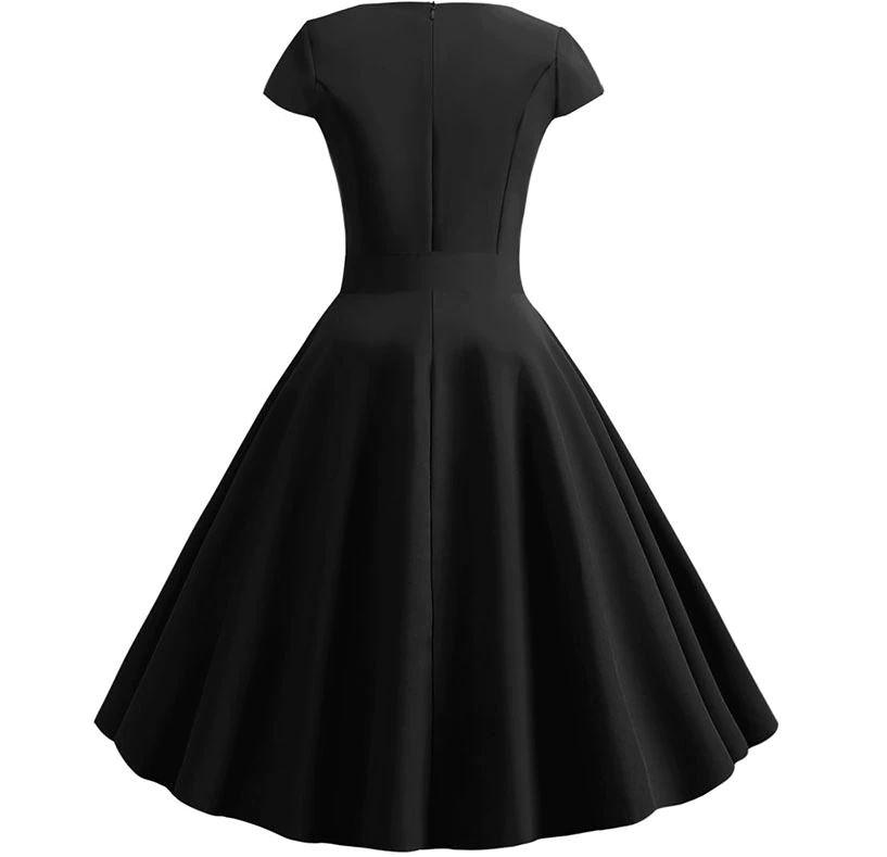 Vestido Vintage Romântico Preto