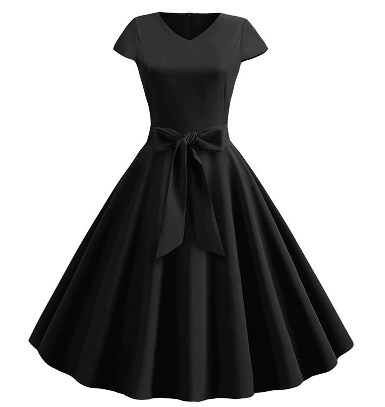 Vestido Vintage Romântico Preto