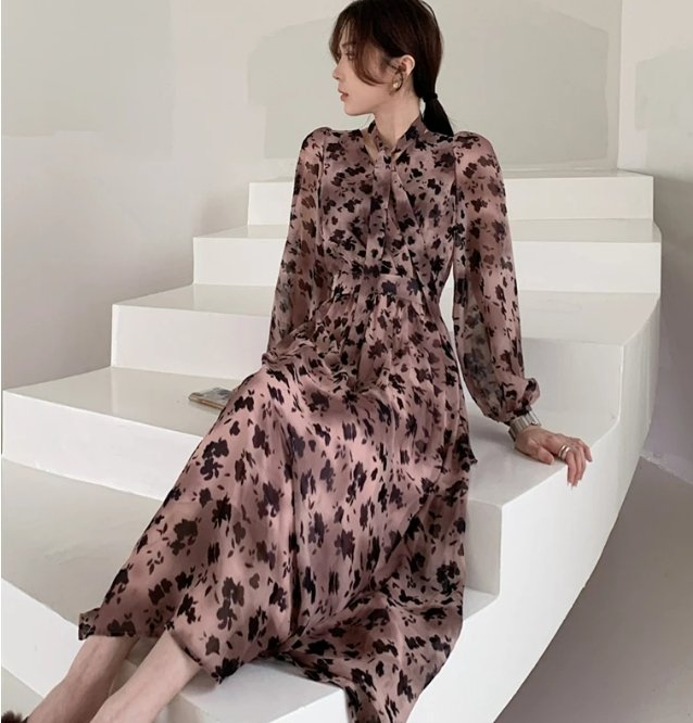 Vestido Vintage Rosa Dos Anos 1940