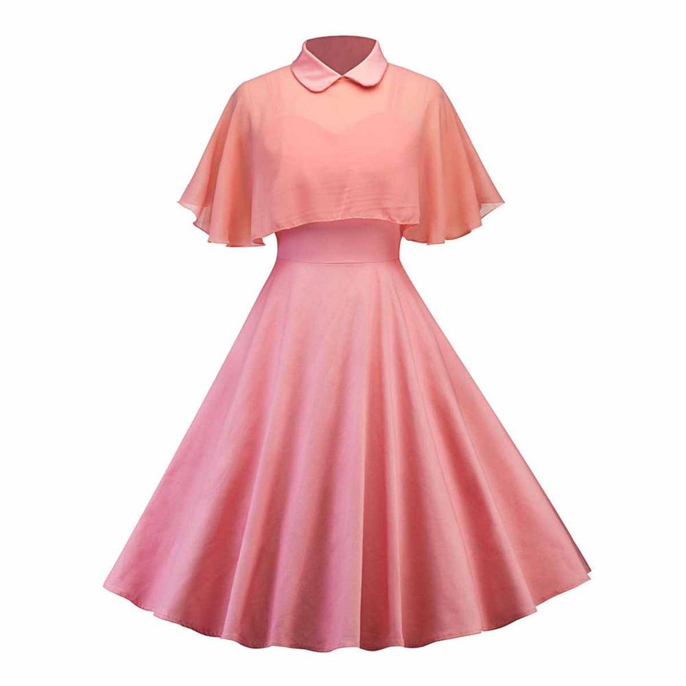 Vestido Vintage Rosa Com Véu