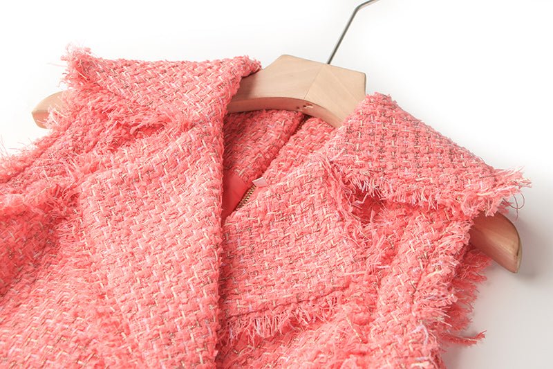 Vestido Vintage Rosa Pó