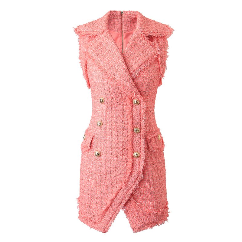 Vestido Vintage Rosa Pó