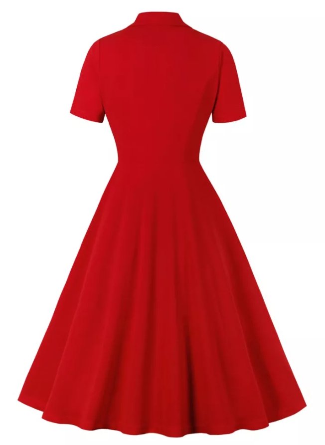 Vestido Vintage Vermelho Liberty