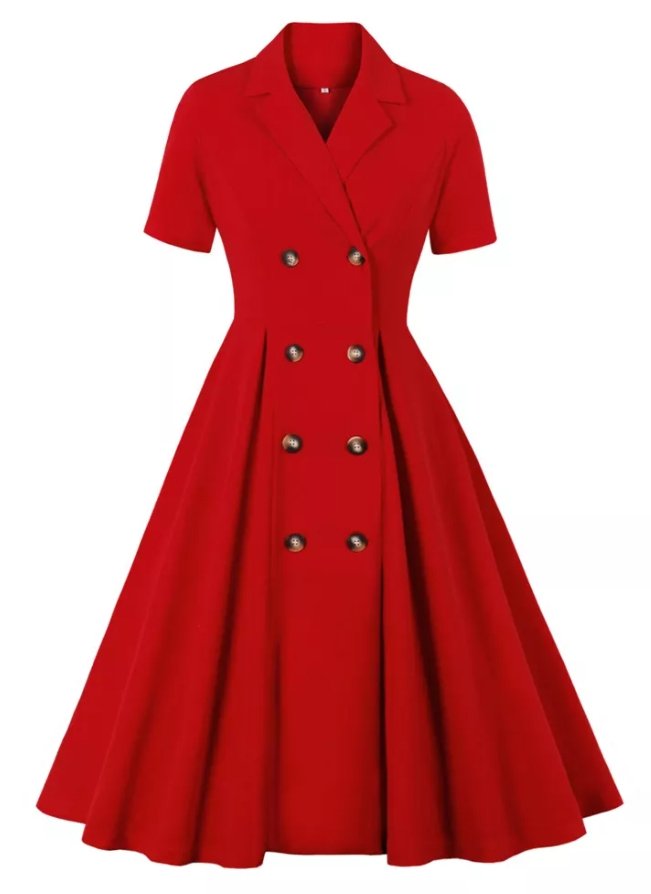 Vestido Vintage Vermelho Liberty