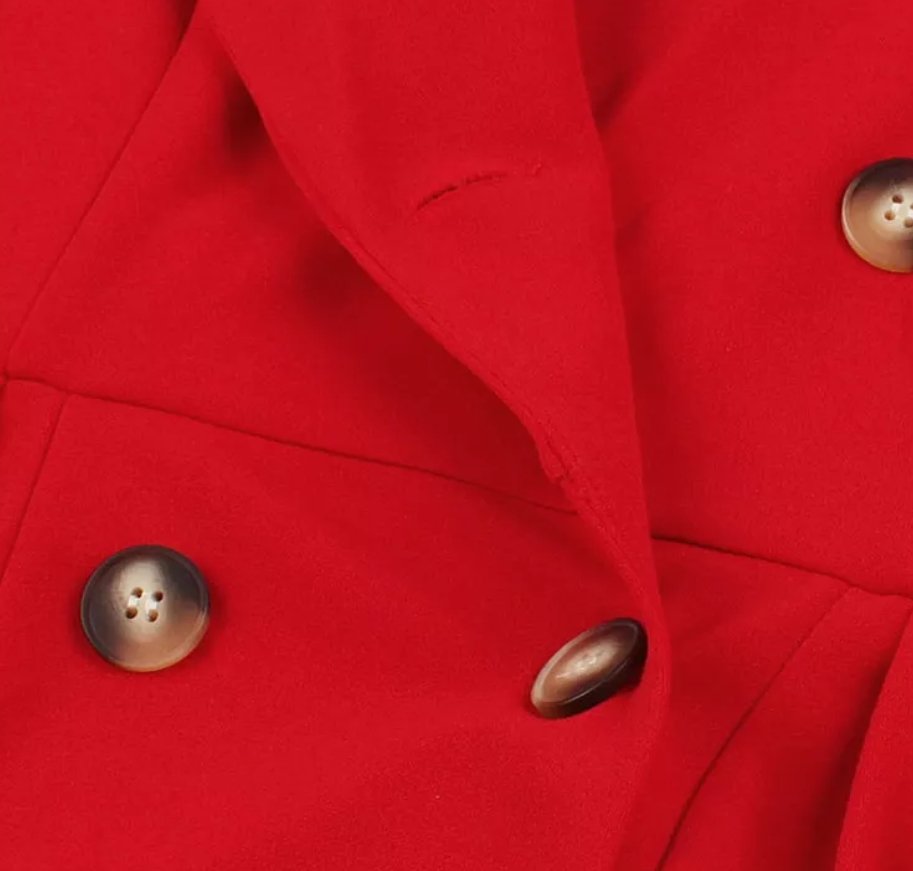 Vestido Vintage Vermelho Liberty