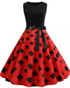 Vestido Vintage Vermelho Moderno