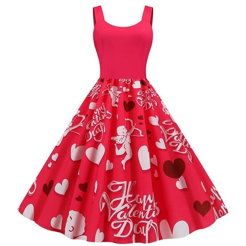 Vestido Vintage Cupido Para O Dia Dos Namorados