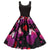 Vestido Vintage Preto Para O Dia Dos Namorados Gatos
