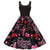 Vestido Vintage Cupido Preto Para O Dia Dos Namorados
